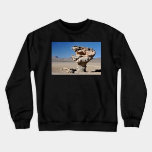 Bolivie - Salar d'Uyuni, arbre de pierre Crewneck Sweatshirt